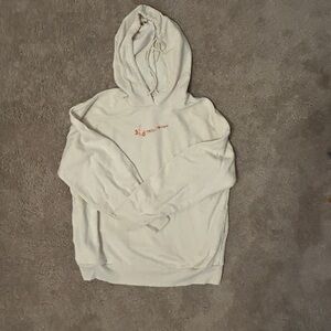 Universal Thread Cream Hoodie with Unique Embroidered Detail